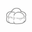 brioche blacka nd white illustration