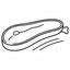 Simple black and white venison loin illustration