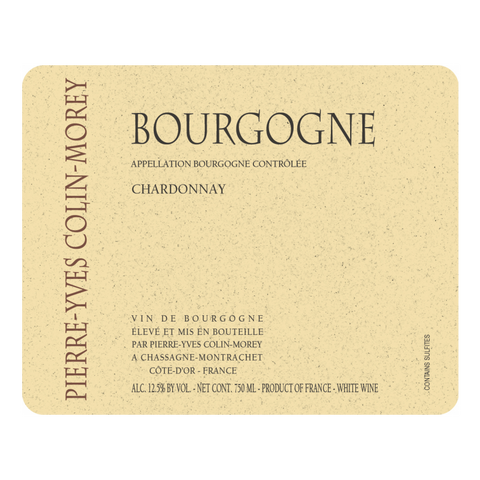 Pierre-Yves Colin-Morey, Bourgogne, Chardonnay