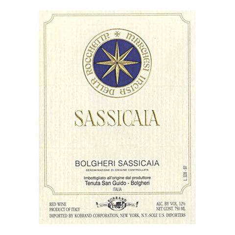 Sassicaia, Tenuta San Guido, Bolgheri