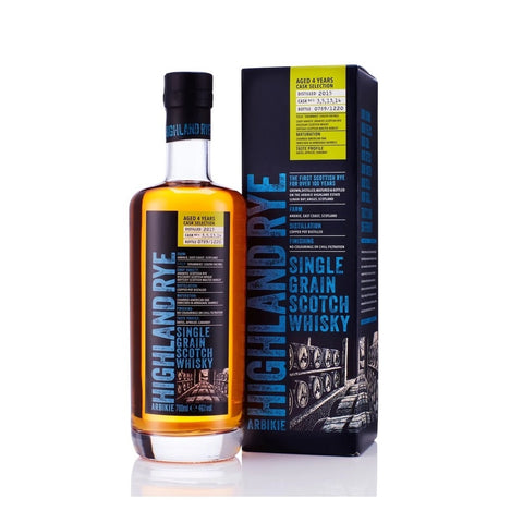 Arbikie, Highland Rye Single Grain Cask Selection Nos 3-5-13-14 4 YO, Highlands, Release No 2